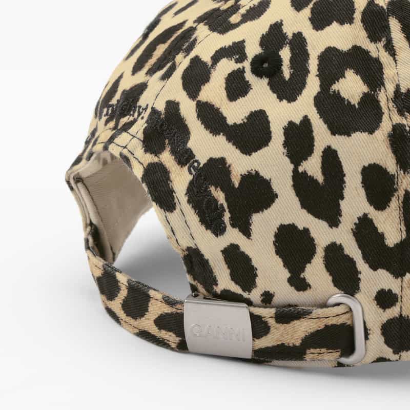 GANNI GANNI＜ガニー＞ レオパード柄ロゴキャップ MULTI COLOR
