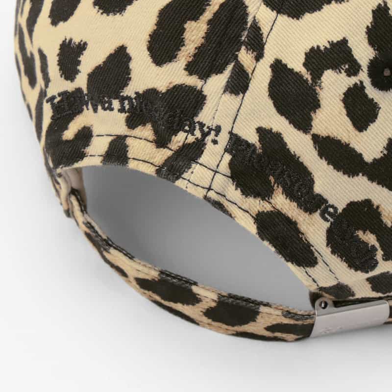 GANNI GANNI＜ガニー＞ レオパード柄ロゴキャップ MULTI COLOR