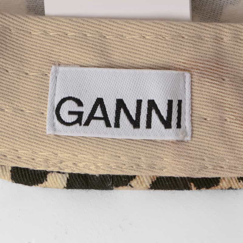 GANNI GANNI＜ガニー＞ レオパード柄ロゴキャップ MULTI COLOR