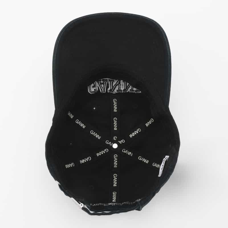 GANNI GANNI＜ガニー＞ ロゴキャップ BLACK