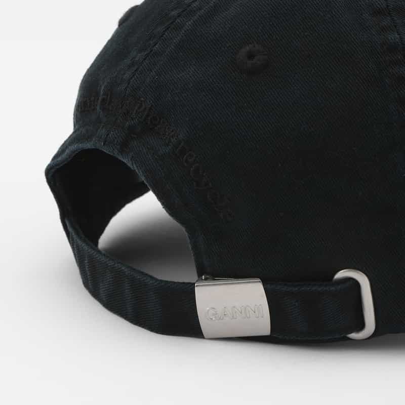 GANNI GANNI＜ガニー＞ ロゴキャップ BLACK
