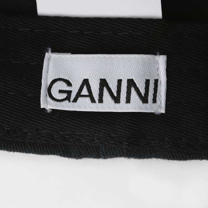 GANNI GANNI＜ガニー＞ ロゴキャップ BLACK