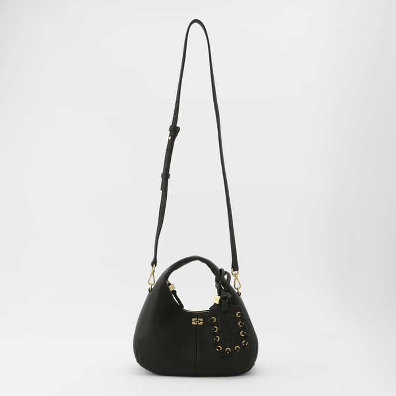 GANNI GANNI＜ガニー＞ 2WAYミニバッグ BLACK