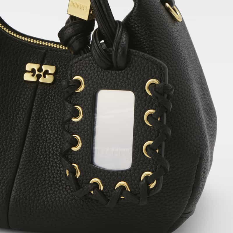 GANNI GANNI＜ガニー＞ 2WAYミニバッグ BLACK