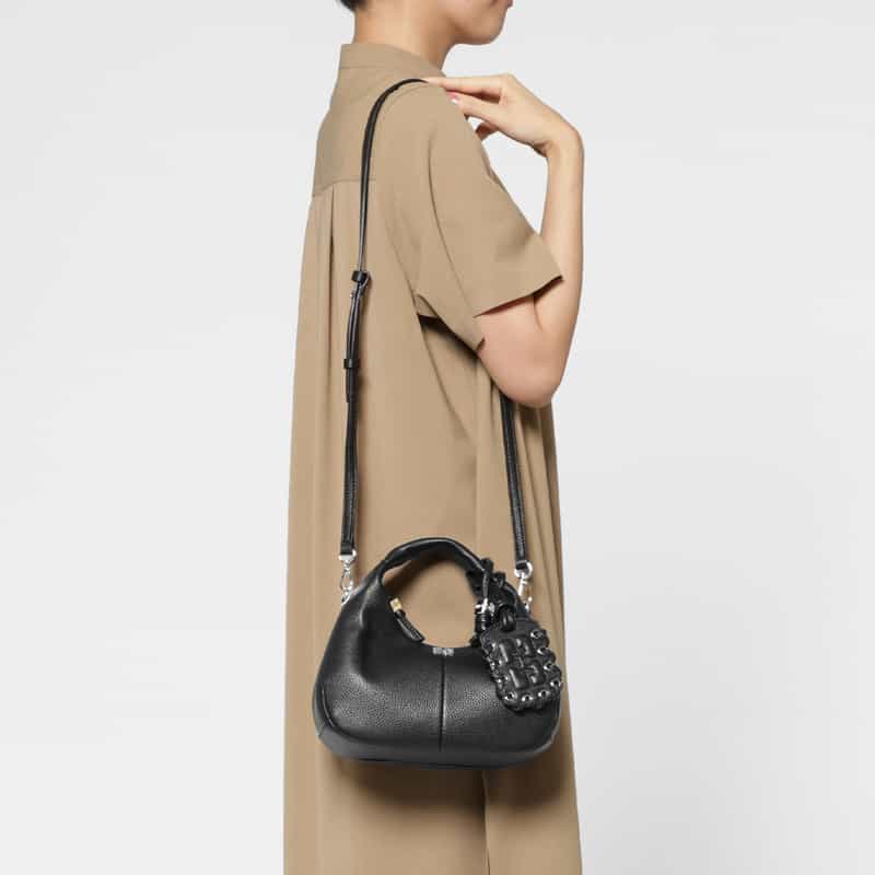 GANNI GANNI＜ガニー＞ 2WAYミニバッグ BLACK