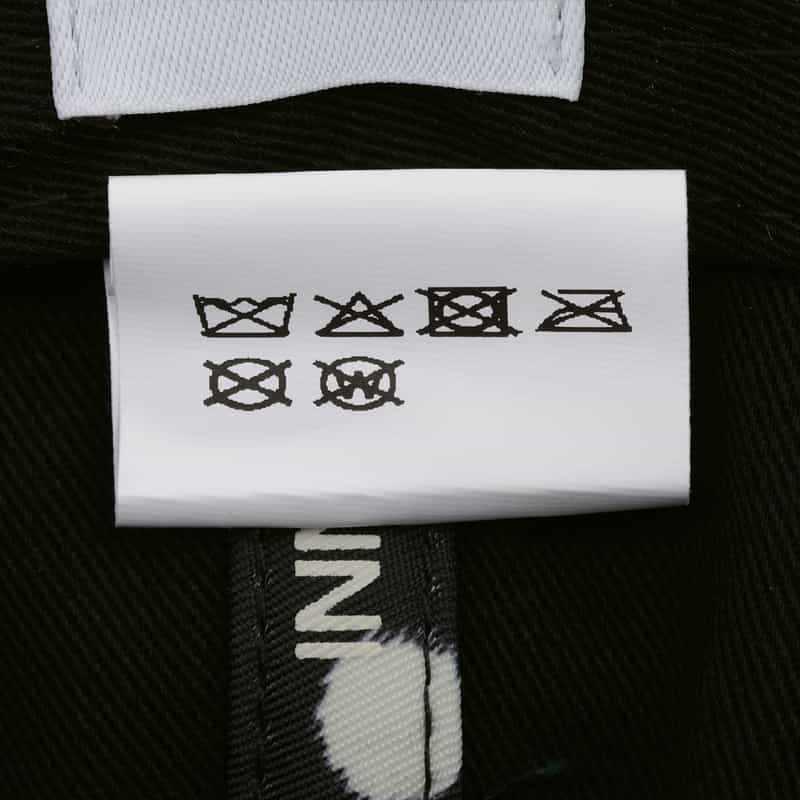 GANNI GANNI＜ガニー＞ ドット柄ロゴキャップ BLACK