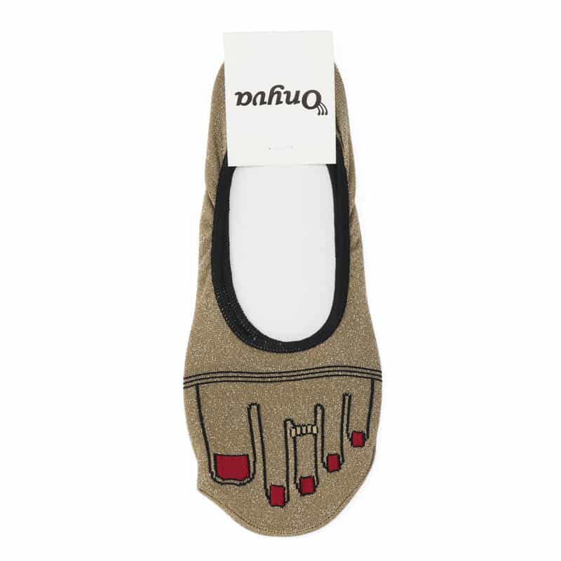 ONYVA＜オニヴァ＞ グリッター素材カバーソックス