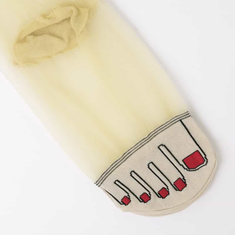 ONYVA ONYVA＜オニヴァ＞ シースルー素材ソックス BEIGE