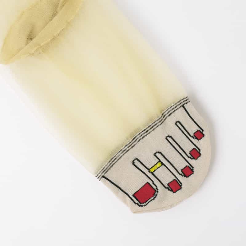 ONYVA ONYVA＜オニヴァ＞ シースルー素材ソックス BEIGE