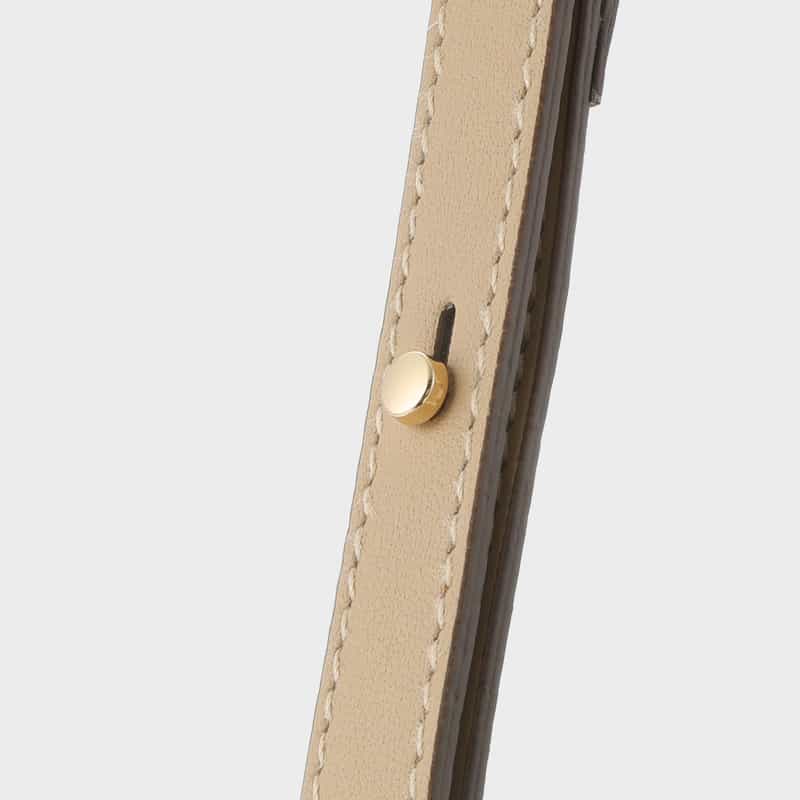 BARNEYS NEW YORK レザー ロングハンドルバッグ BEIGE