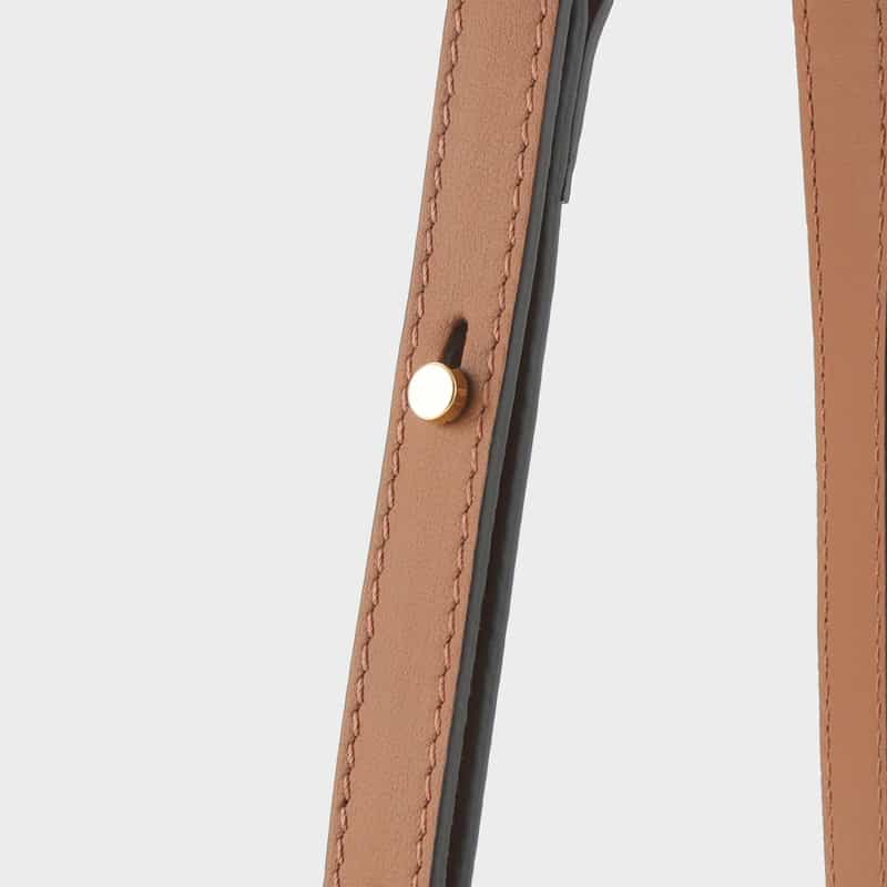 BARNEYS NEW YORK ラフィア×レザー コンビネーション ロングハンドルバッグ BROWN