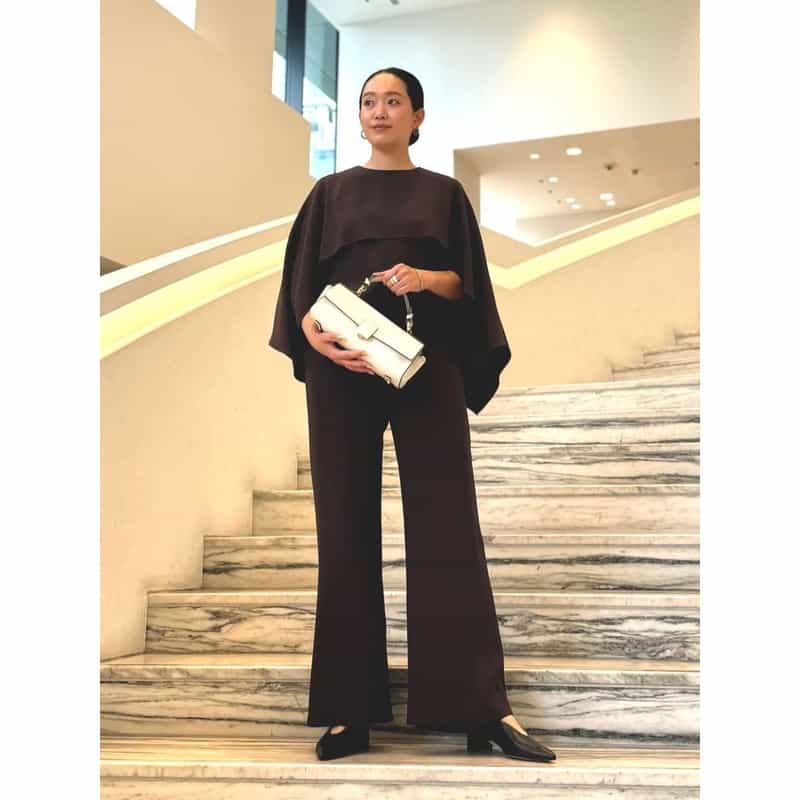 BARNEYS NEW YORK 2WAY フラップ ワンハンドルバッグ IVORY