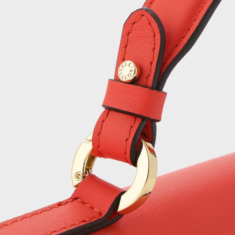 BARNEYS NEW YORK 2WAY フラップ ワンハンドルバッグ ORANGE