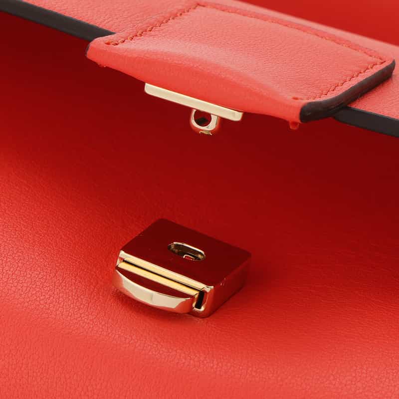 BARNEYS NEW YORK 2WAY フラップ ワンハンドルバッグ ORANGE