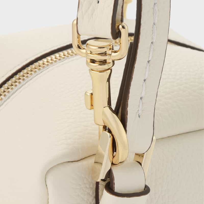 BARNEYS NEW YORK 2WAY キューブ型ハンドバッグ WHITE