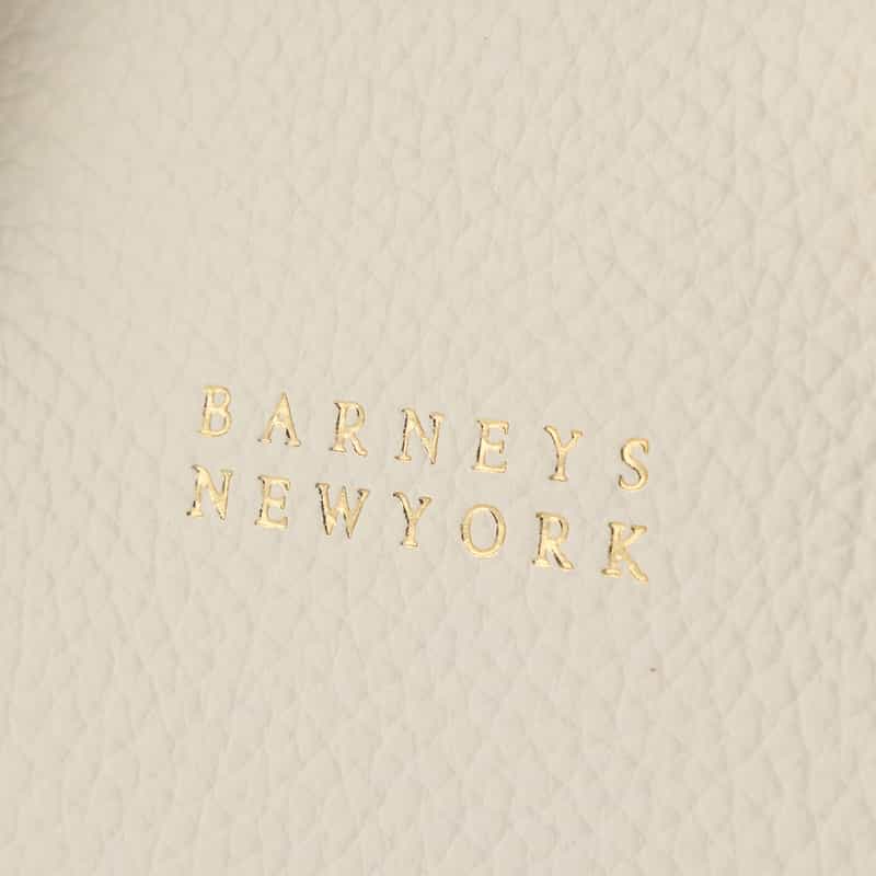 BARNEYS NEW YORK 2WAY キューブ型ハンドバッグ WHITE