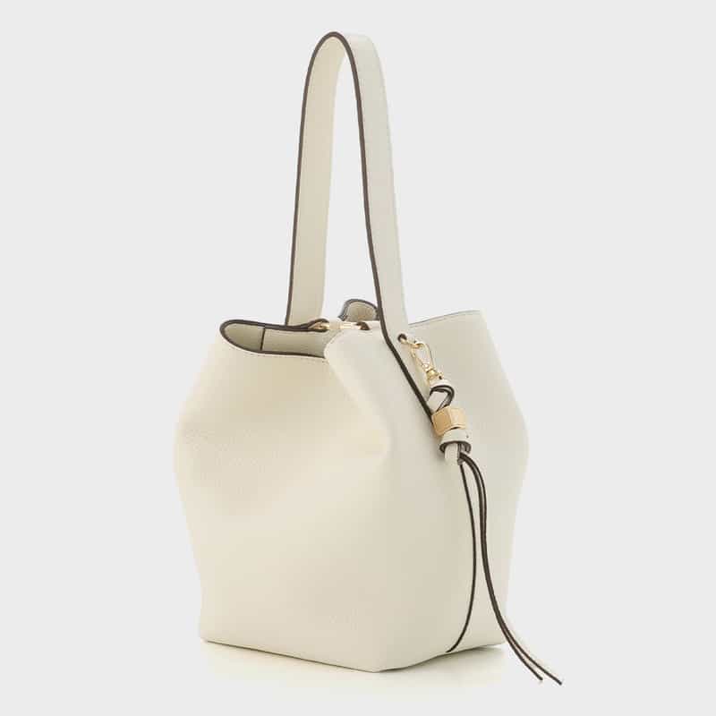 BARNEYS NEW YORK 2WAY レザーワンハンドルバッグ WHITE