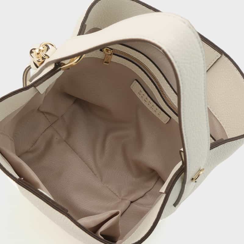 BARNEYS NEW YORK 2WAY レザーワンハンドルバッグ WHITE