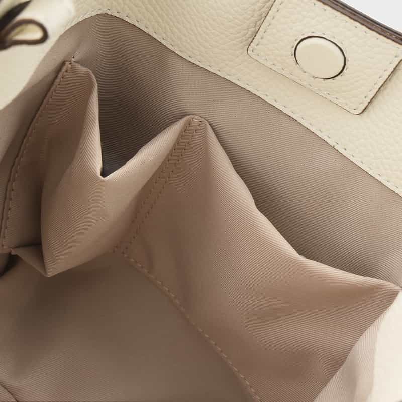 BARNEYS NEW YORK 2WAY レザーワンハンドルバッグ WHITE