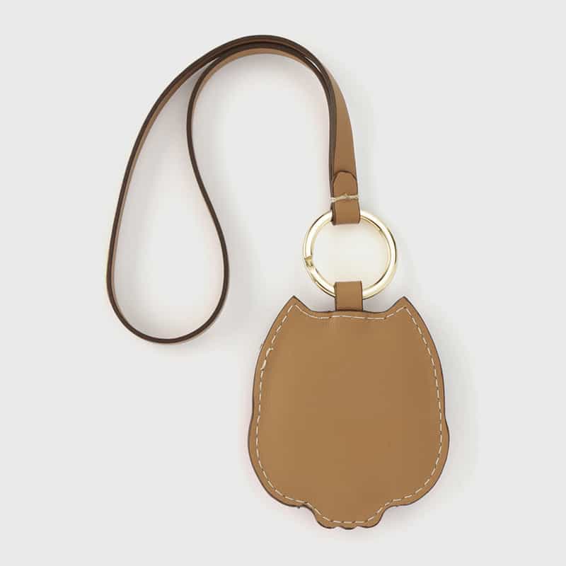 BARNEYS NEW YORK レザー バッグチャーム ORANGE