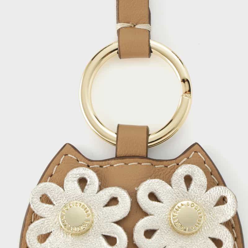 BARNEYS NEW YORK レザー バッグチャーム ORANGE