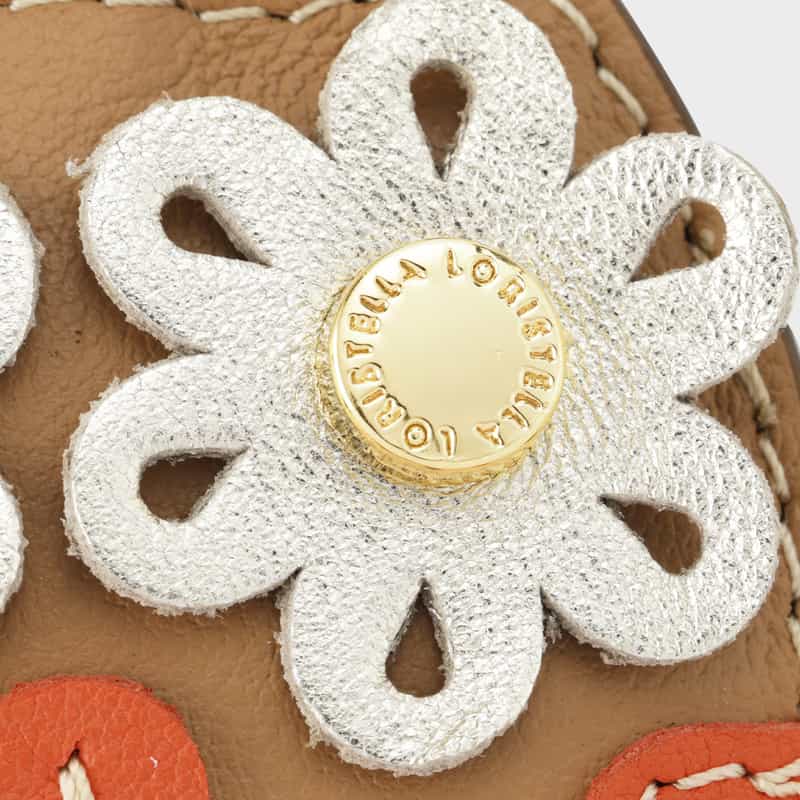 BARNEYS NEW YORK レザー バッグチャーム ORANGE