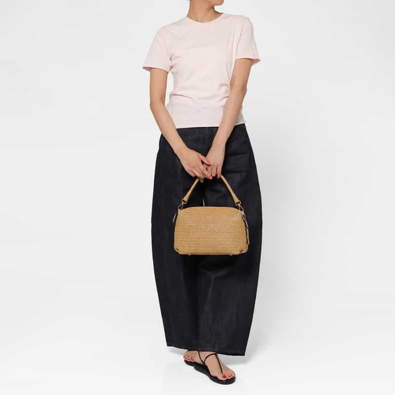 BARNEYS NEW YORK コンビネーション ワンショルダーバッグ BEIGE