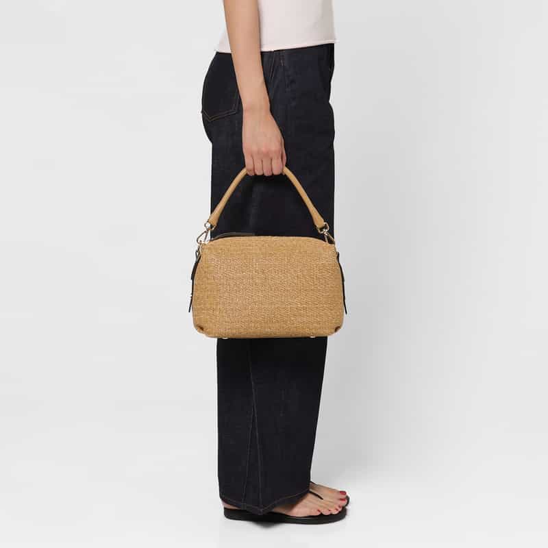 BARNEYS NEW YORK コンビネーション ワンショルダーバッグ BEIGE