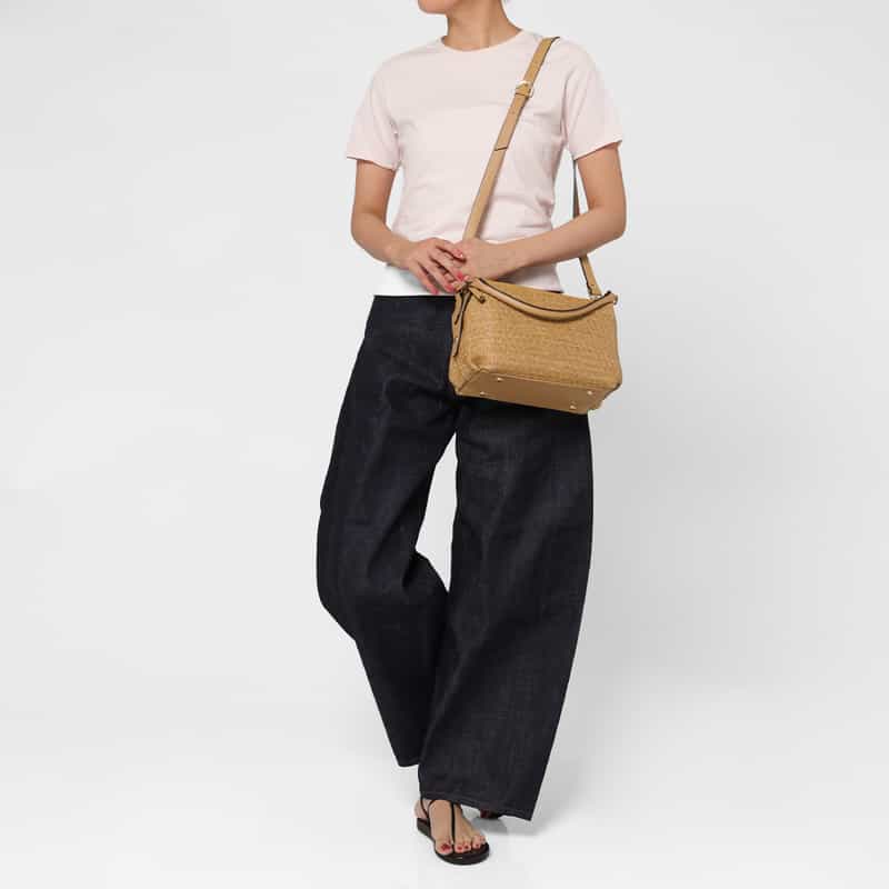 BARNEYS NEW YORK コンビネーション ワンショルダーバッグ BEIGE
