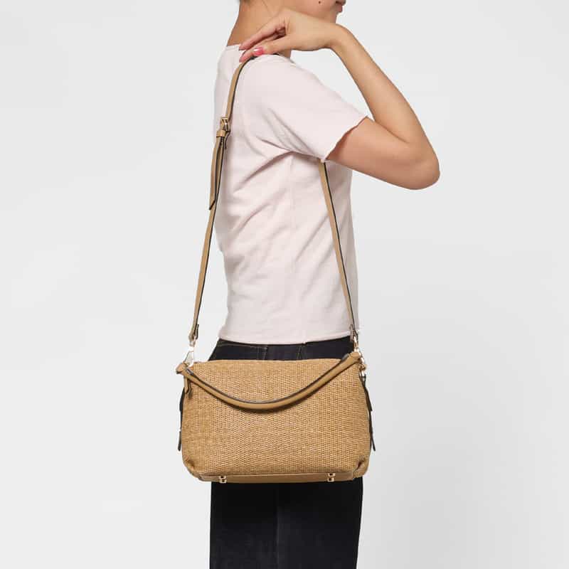 BARNEYS NEW YORK コンビネーション ワンショルダーバッグ BEIGE