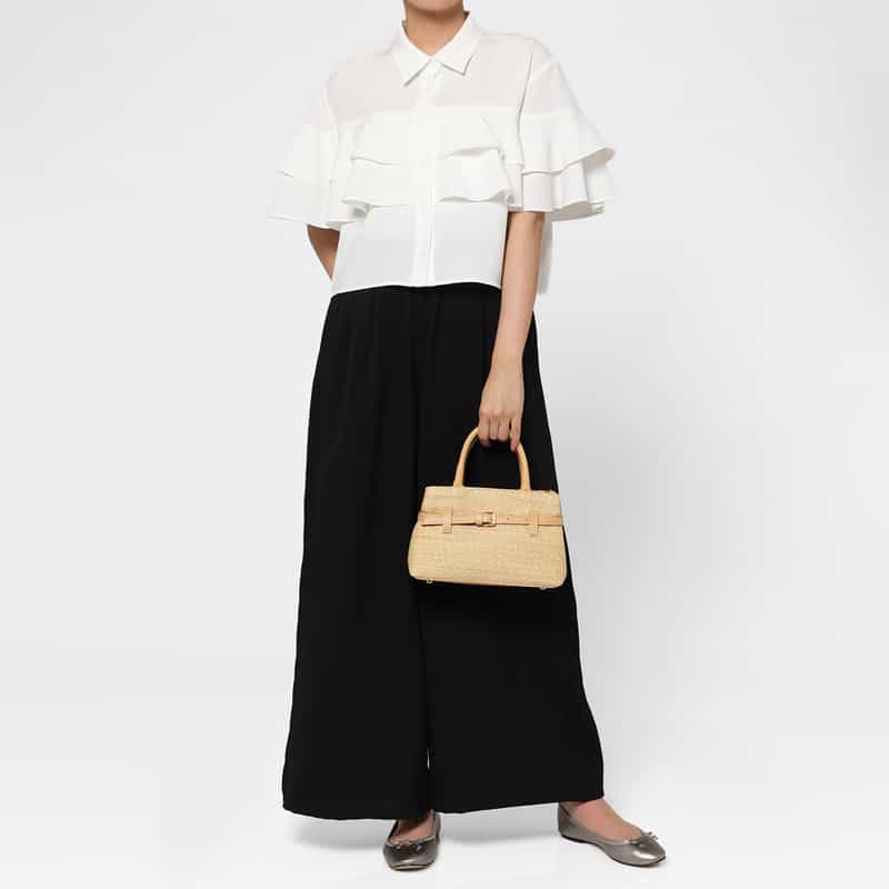 BARNEYS NEW YORK コンビネーション ハンドバッグ LT BEIGE