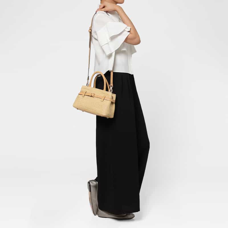 BARNEYS NEW YORK コンビネーション ハンドバッグ LT BEIGE