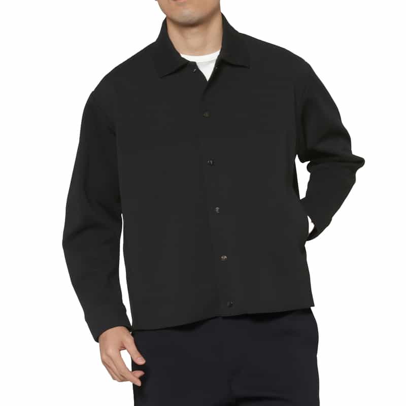 CFCL CFCL＜シーエフシーエル＞ ミラノリブシャツカラーブルゾン BLACK