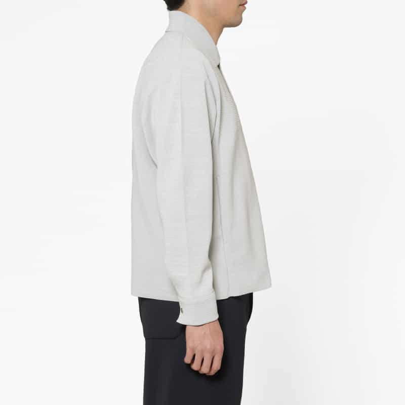 CFCL CFCL＜シーエフシーエル＞ ミラノリブシャツカラーブルゾン LIGHT GRAY