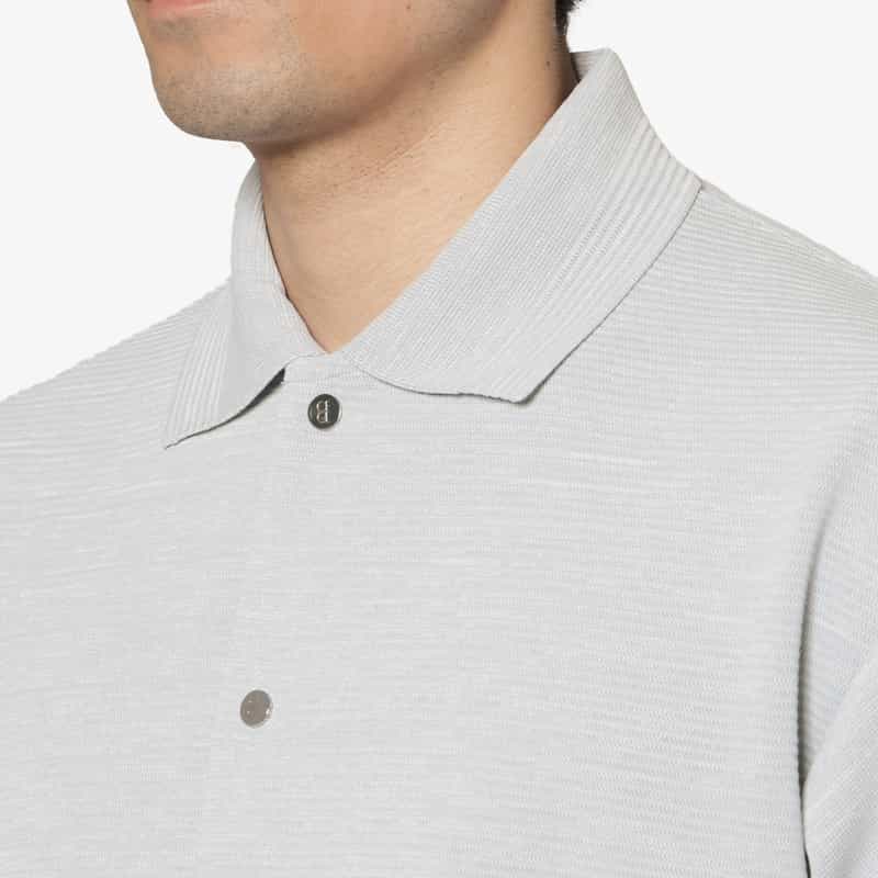 CFCL CFCL＜シーエフシーエル＞ ミラノリブシャツカラーブルゾン LIGHT GRAY