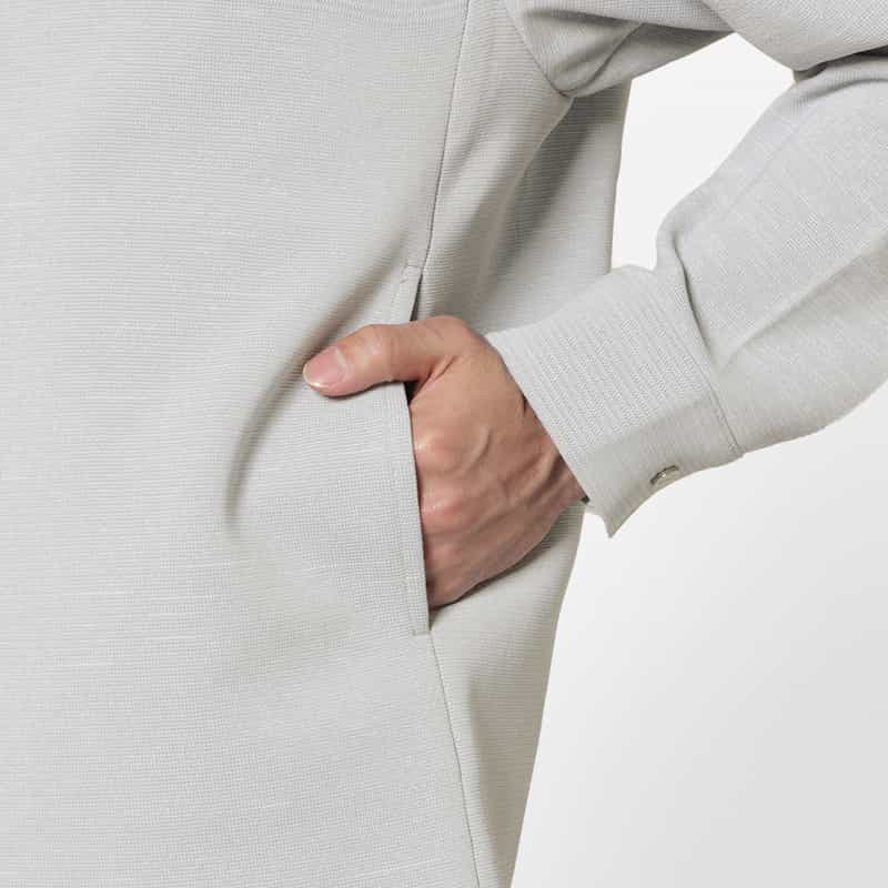 CFCL CFCL＜シーエフシーエル＞ ミラノリブシャツカラーブルゾン LIGHT GRAY