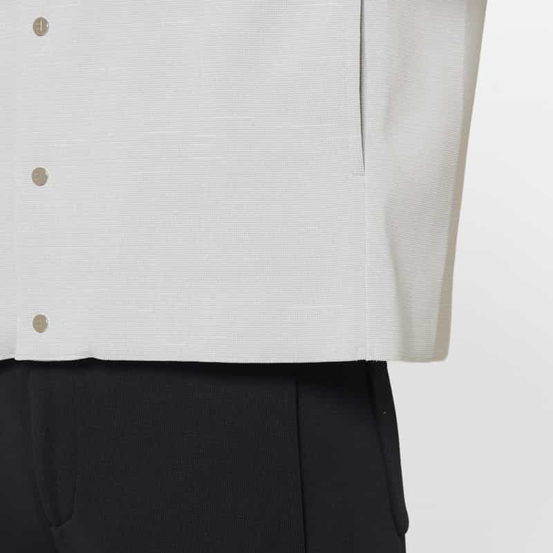 CFCL CFCL＜シーエフシーエル＞ ミラノリブシャツカラーブルゾン LIGHT GRAY