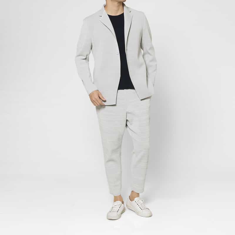 CFCL CFCL＜シーエフシーエル＞ バーニーズ　ニューヨーク限定 ミラノリブテーラードジャケット LIGHT GRAY