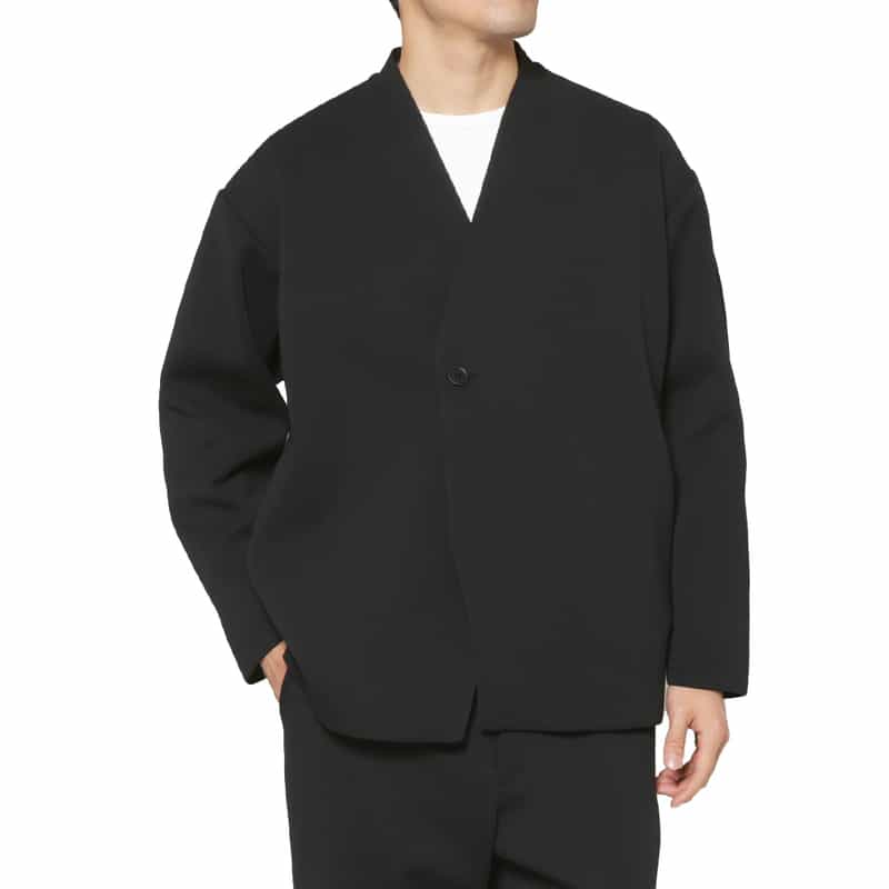 CFCL CFCL＜シーエフシーエル＞ ミラノリブノーカラージャケット BLACK