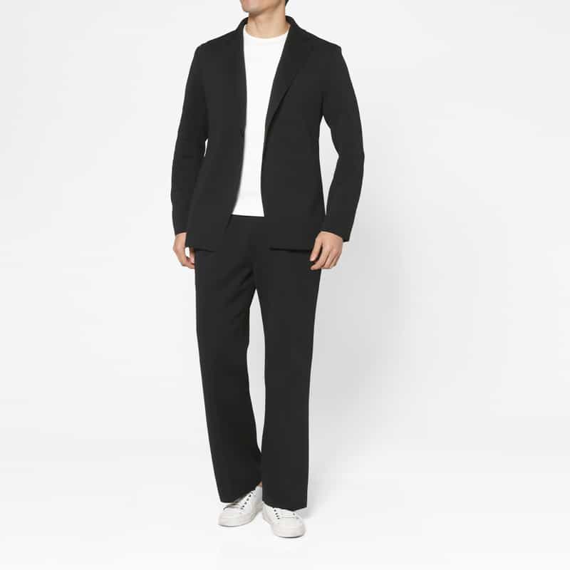 CFCL CFCL＜シーエフシーエル＞ ミラノリブセミワイドパンツ BLACK