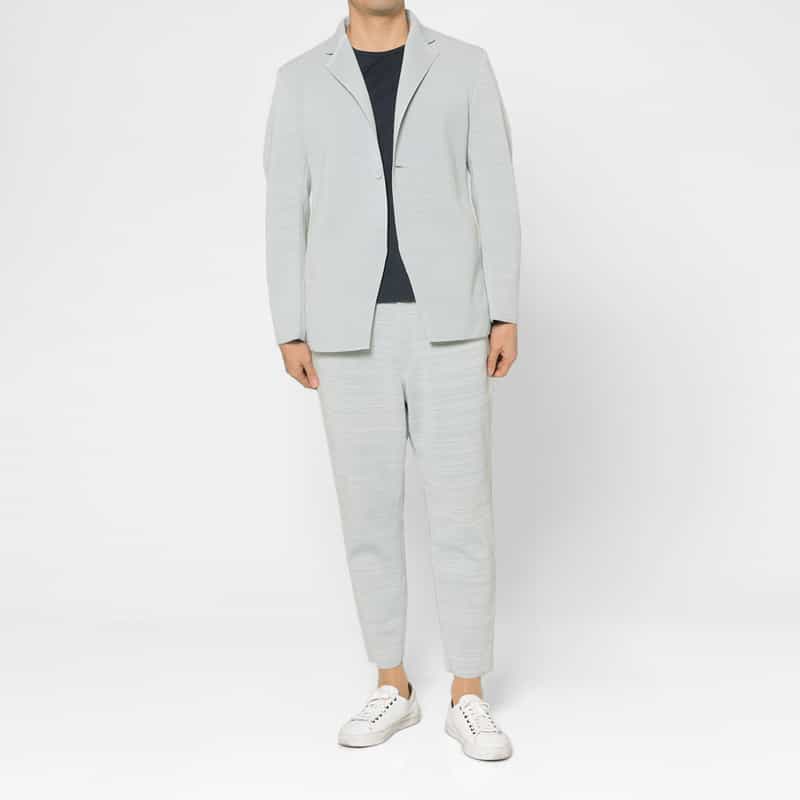 CFCL CFCL＜シーエフシーエル＞ バーニーズ　ニューヨーク限定 ミラノリブテーパードパンツ LIGHT GRAY