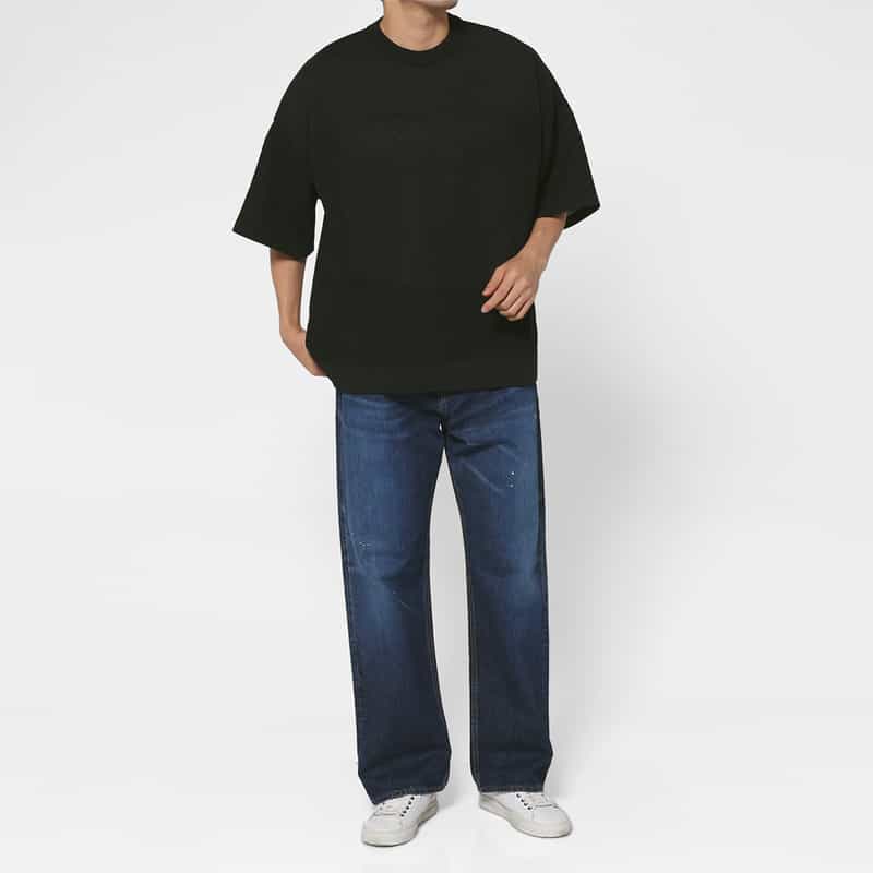 CFCL CFCL＜シーエフシーエル＞ ワッフル素材Tシャツ BLACK