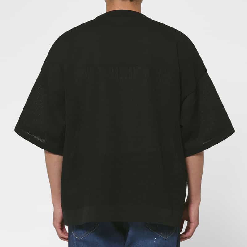 CFCL CFCL＜シーエフシーエル＞ ワッフル素材Tシャツ BLACK