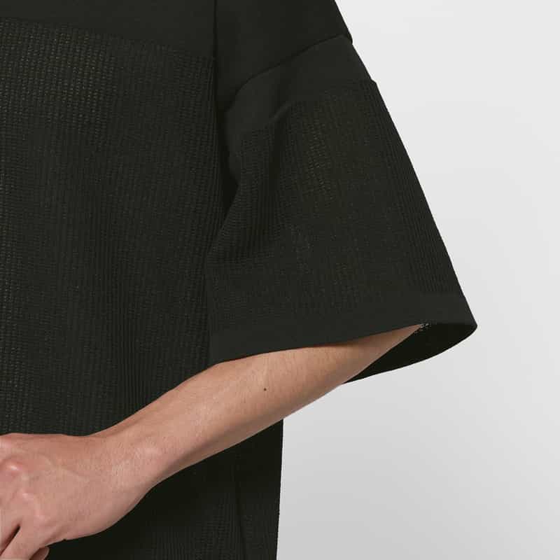 CFCL CFCL＜シーエフシーエル＞ ワッフル素材Tシャツ BLACK
