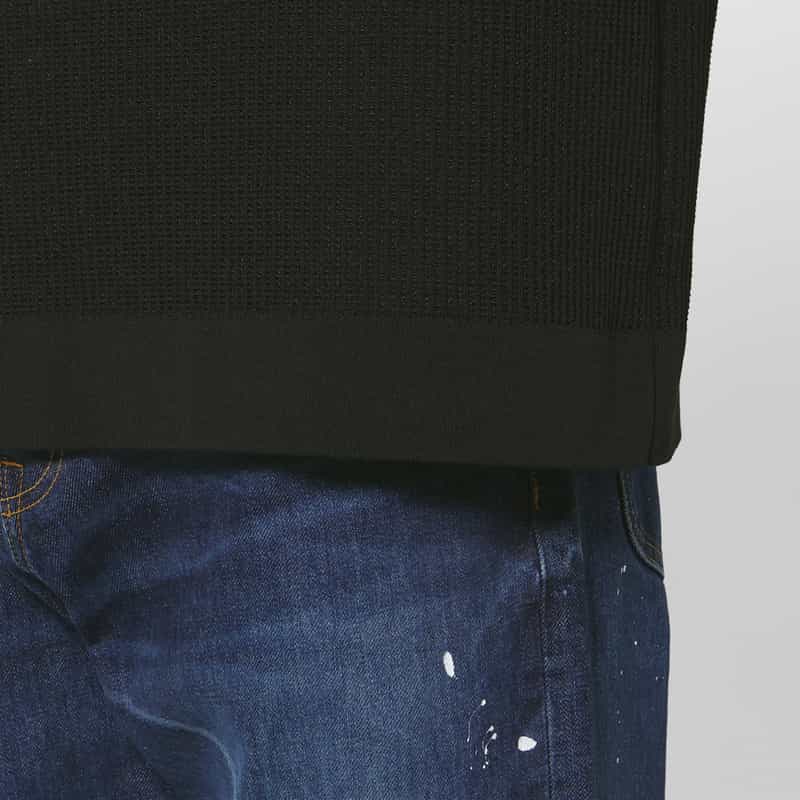 CFCL CFCL＜シーエフシーエル＞ ワッフル素材Tシャツ BLACK