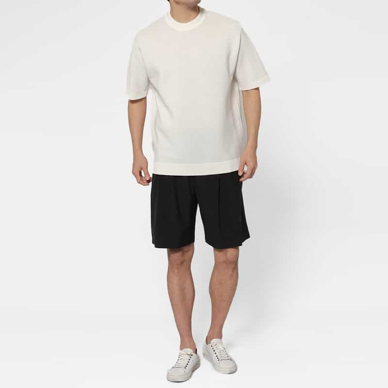 CFCL CFCL＜シーエフシーエル＞ ニットTシャツ WHITE