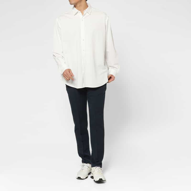 KANEMASA PHIL. KANEMASA PHIL.＜カネマサフィル＞ バーニーズ　ニューヨーク限定カジュアルシャツ WHITE