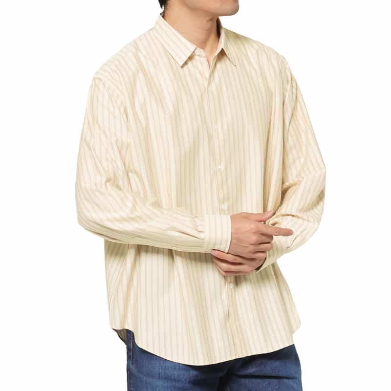 KANEMASA PHIL.＜カネマサフィル＞ バーニーズ　ニューヨーク限定ストライプ柄シャツ