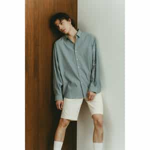 KANEMASA PHIL.＜カネマサフィル＞ バーニーズ　ニューヨーク限定ストライプ柄シャツ