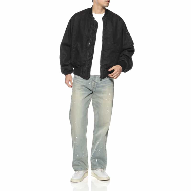 BARNEYS NEW YORK BARNEYS NEW YORK designed by TOMOHIRO KONNO MA-1型デニムブルゾン BLUE